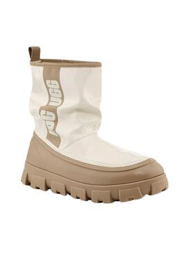 Bootss UGG Classic Brellah Mini Beige pour Femme