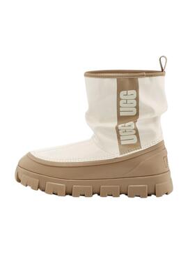 Bootss UGG Classic Brellah Mini Beige pour Femme