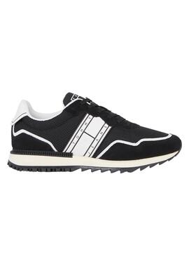 Baskets Tommy Jeans Runner Mélange Noire Homme