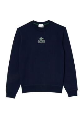 Sweat Lacoste Jogger 3D Bleu Marine Homme Femme
