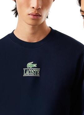 Sweat Lacoste Jogger 3D Bleu Marine Homme Femme