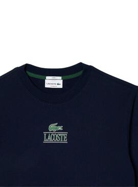 Sweat Lacoste Jogger 3D Bleu Marine Homme Femme