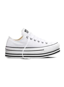 Sneaker Converse All Star Plate-forme Blanc Femme