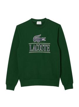 Sweat Lacoste Bandera 3D Vert Homme Femme