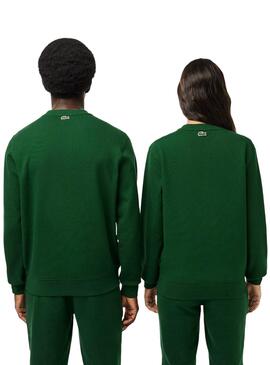 Sweat Lacoste Bandera 3D Vert Homme Femme