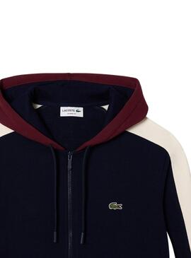 Sweat Lacoste Jogger Fermeture éclair Bleu Marine Homme