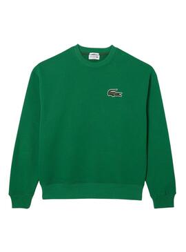Sweat Lacoste Loose Fit Vert pour Homme Femme