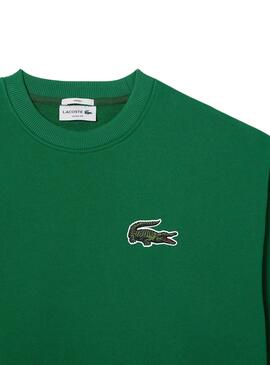 Sweat Lacoste Loose Fit Vert pour Homme Femme