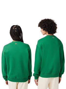 Sweat Lacoste Loose Fit Vert pour Homme Femme