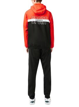 Survêtement Lacoste Tennis Couleur Block Orange Homme