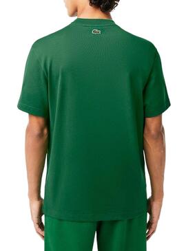 T-Shirt Lacoste Knitted Rembourré Vert Homme