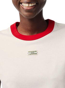 T-Shirt Lacoste Tennis Insigne Blanc Femme