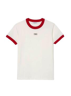 T-Shirt Lacoste Tennis Insigne Blanc Femme