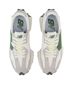 Baskets New Balance WS327 Blanc Vert Femme