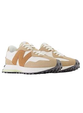 Baskets New Balance 327 Blanc Beige Femme