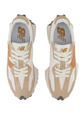 Baskets New Balance 327 Blanc Beige Femme