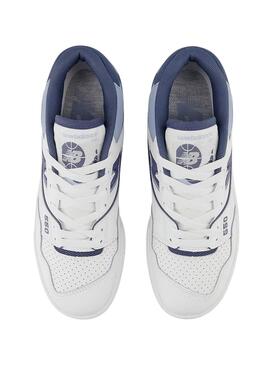 Baskets New Balance BB550 Blanc Bleu Femme