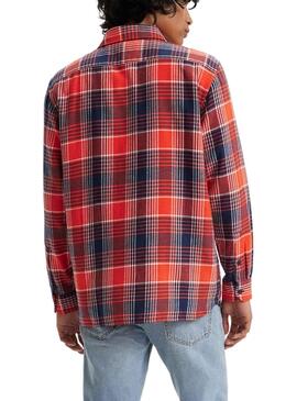 Chemise Levis Jackson Worker Rouge pour Homme