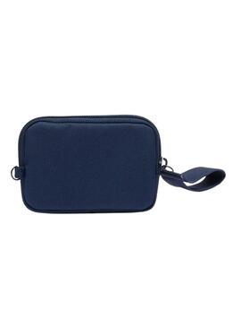 Monnaie Lacoste Zip Wallet Bleu Marine pour Femme