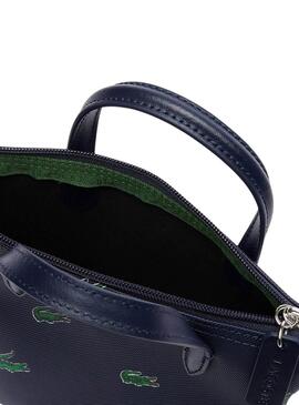 Sac à main Lacoste Shopping Croix Bleu Marine pour Femme