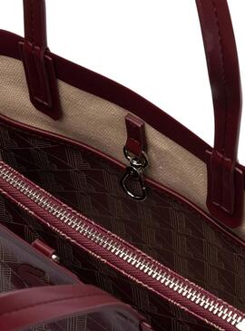 Sac à main Lacoste Zely Shopping Bag Bordeaux Femme