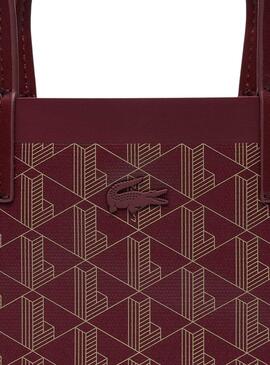 Sac à main Lacoste Zely Shopping Bag Bordeaux Femme