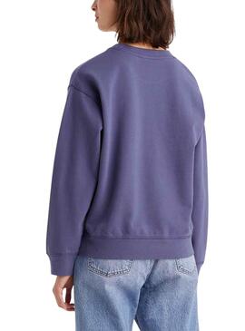 Sweat Levis Morado standard pour Femme
