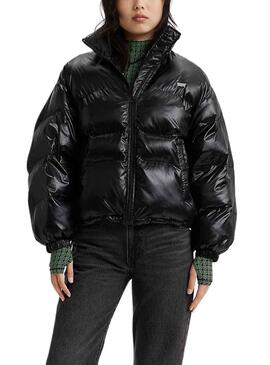 Veste Levis Retro Puffer Noire pour Femme