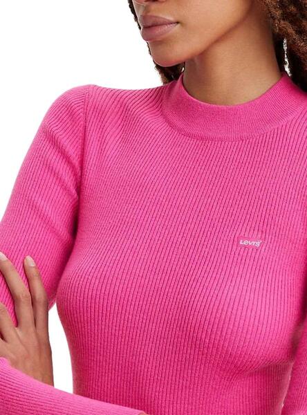 Pull Levis Crew Rib Pull Rose pour Femme