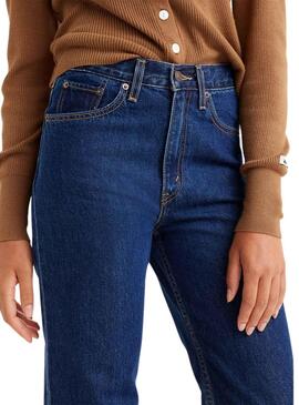 Pantalon Jeans Levis 80S Mom Jean Bleu Femme