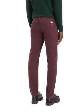 Pantalon Chino Levis Slim Bordeaux pour Homme