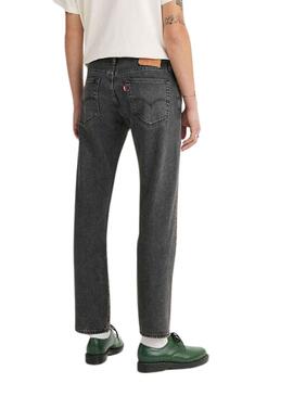 Pantalon Jeans Levis 501 Crop Gris Homme