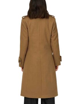 Manteaux Only Emma Fitted Long Brun pour Femme