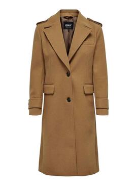 Manteaux Only Emma Fitted Long Brun pour Femme