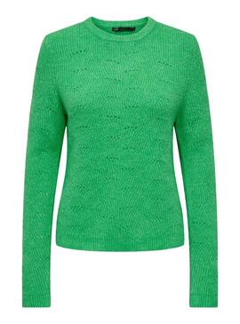 Pull Only Lolli Vert pour Femme