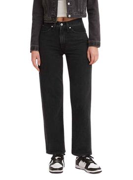 Pantalon Jeans Levis 94 Holgados Noire Femme