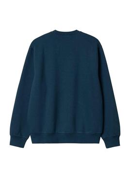 Sweat Carhartt Sweat Squid Bleu pour Homme