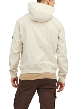 Veste Jack & Jones Softshell Beige Homme