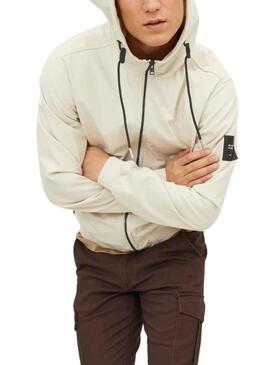 Veste Jack & Jones Softshell Beige Homme