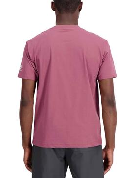 T-Shirt New Balance Essvartee Rosa pour Homme