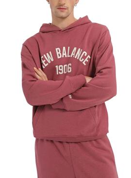 Sweat New Balance Essential Université Rosa Homme