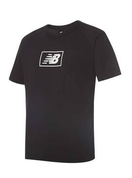 T-Shirt New Balance Essentials Logo Noire Homme