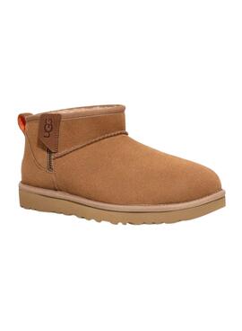 Bottines UGG Classic Ultra Mini Zip Brun Femme