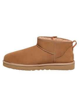Bottines UGG Classic Ultra Mini Zip Brun Femme