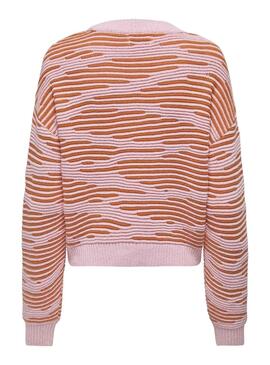 Pull Only Emma Life Structure Rose Orange Femme