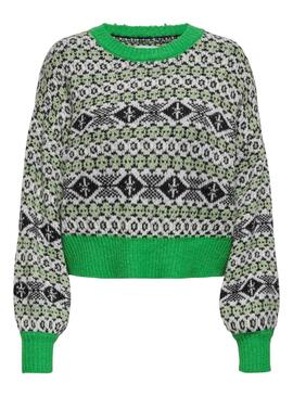 Pull Only Dea Vert pour Femme
