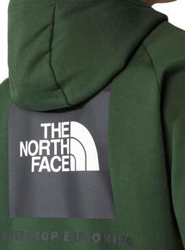 Sweat The North Face Rouge Box Vert Homme