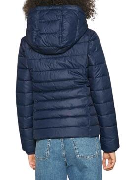 Veste Tommy Jeans Basic Hooded Bleu Marine Femme