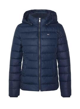Veste Tommy Jeans Basic Hooded Bleu Marine Femme