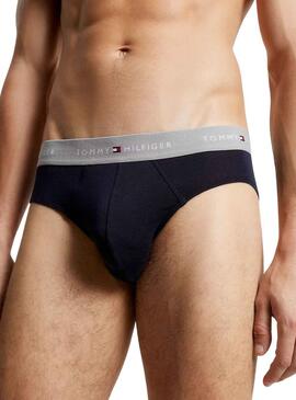 Pack 3 slips Tommy Hilfiger Slip Bleu Marine Homme